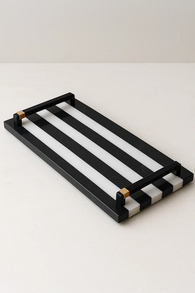 
                      
                        Zebra Stripe Marble Platter – Elegant Tableware for UAE & GCC Homes
                      
                    