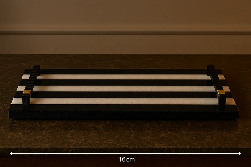 
                      
                        Zebra Stripe Marble Platter – Elegant Tableware for UAE & GCC Homes
                      
                    