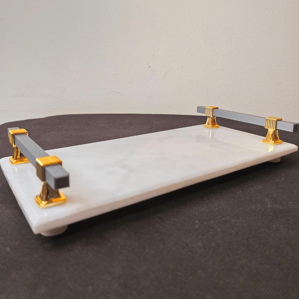
                      
                        Carrara White Marble Tray
                      
                    