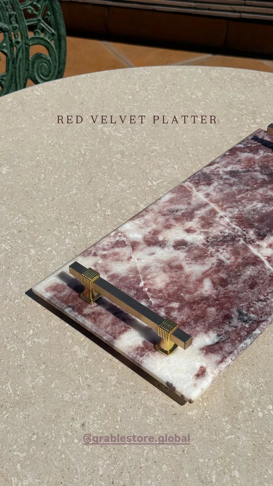 
                      
                        Red Velvet Marble Platter
                      
                    