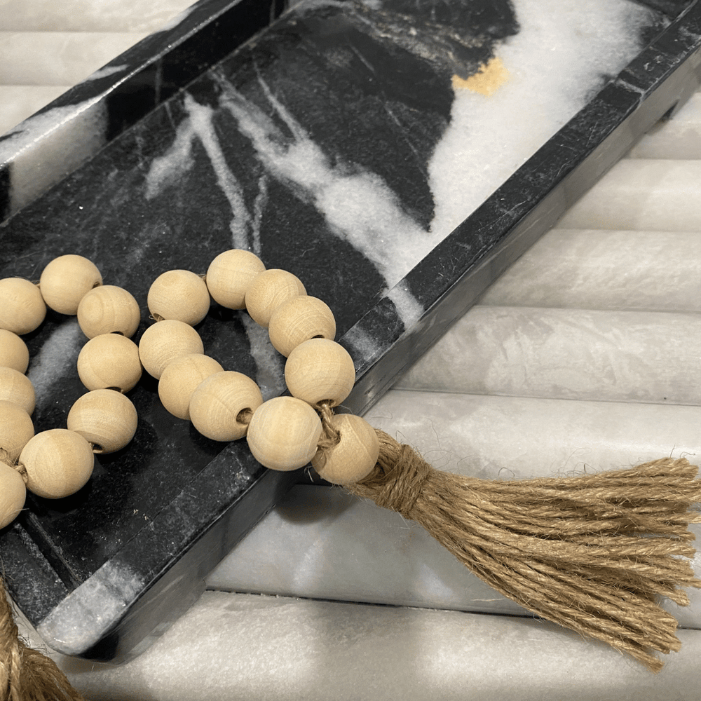 
                      
                        Black & White Marble Bath Tray
                      
                    