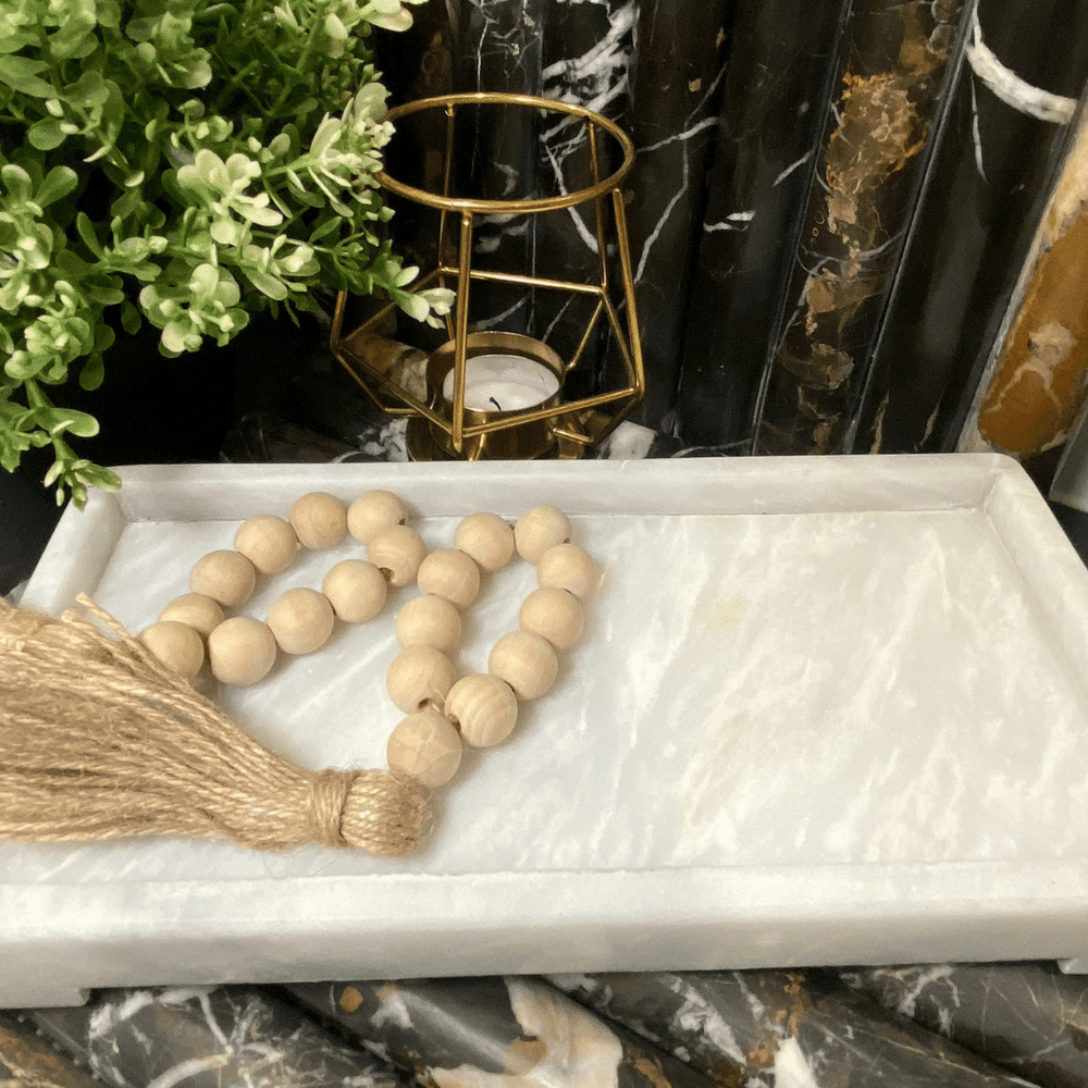 
                      
                        Carrara Marble Bath Tray
                      
                    