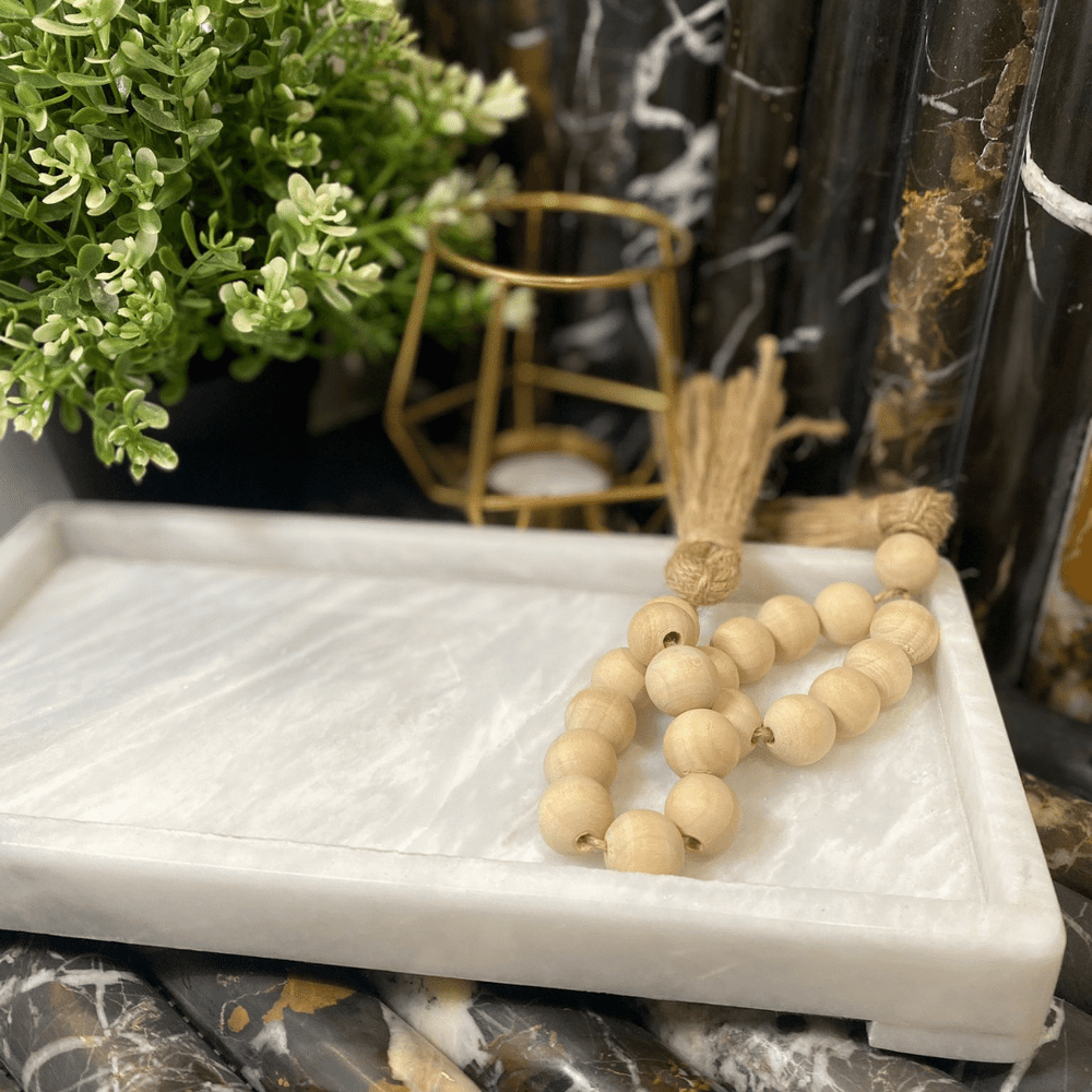 
                      
                        Carrara Marble Bath Tray
                      
                    