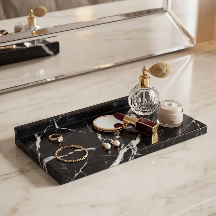 Offset Lip Marble Tray