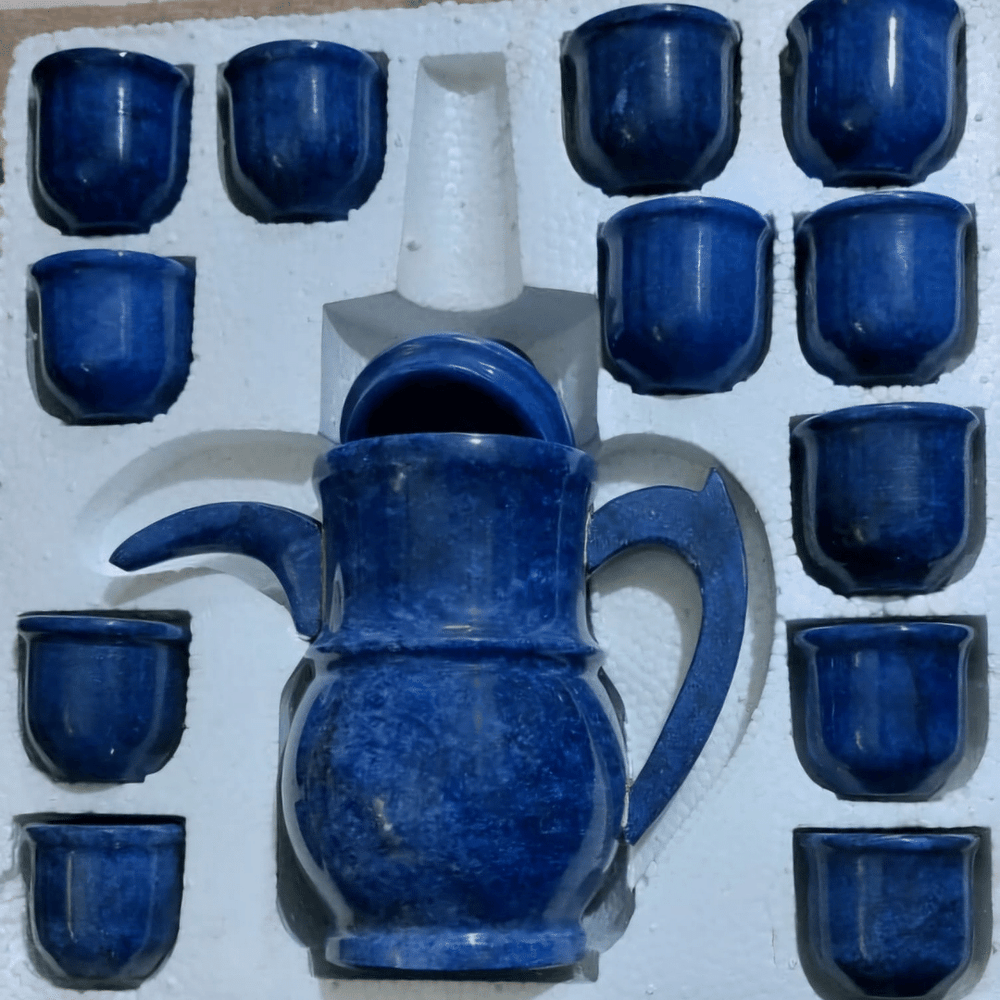 
                      
                        Marble Tea Cup Set - Pack of 12 Cups & Jug
                      
                    