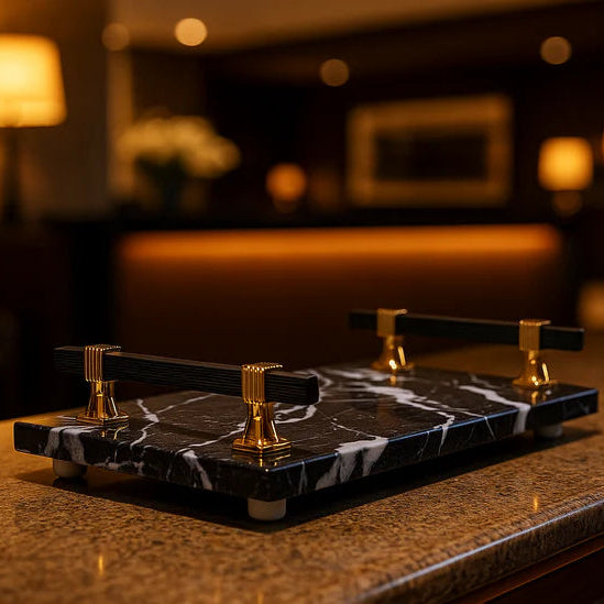 Black Diamond Marble Tray
