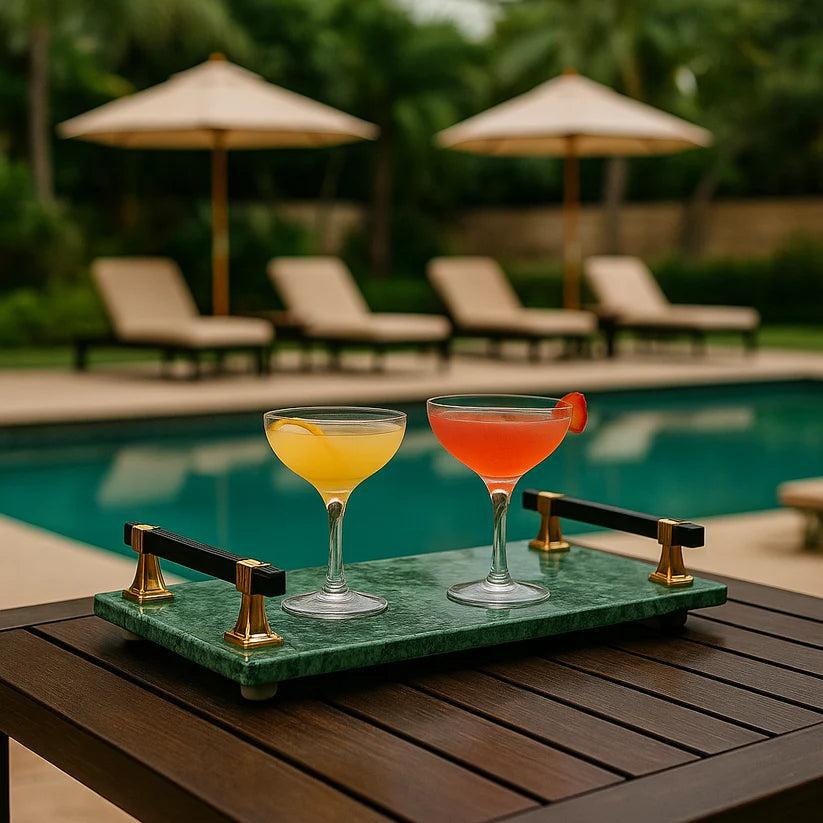 Green Luxury Marble Tray