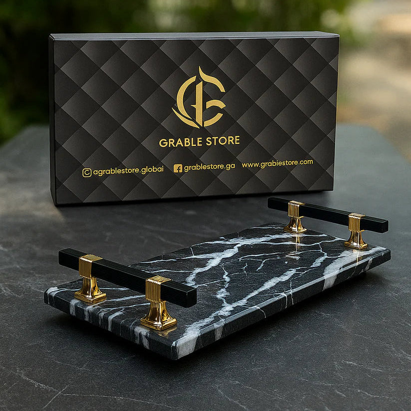 Black Diamond Marble Tray