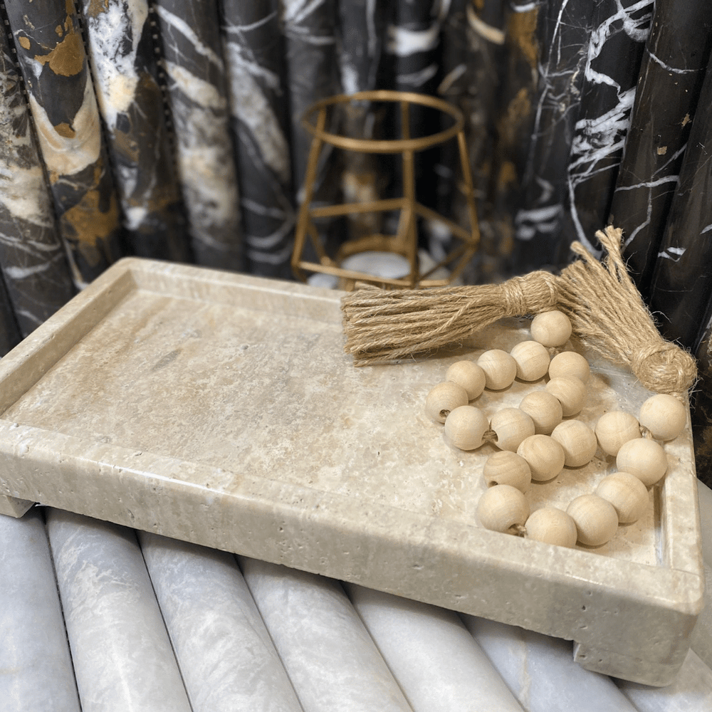 
                      
                        Travertine Marble Bath Tray
                      
                    