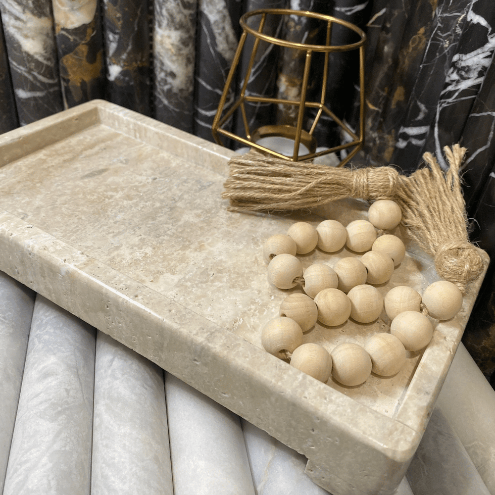 
                      
                        Travertine Marble Bath Tray
                      
                    